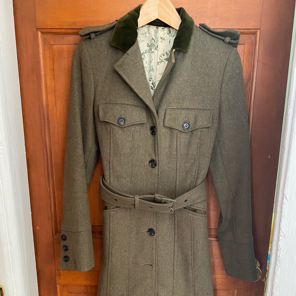 Valentino Red Wool Coat